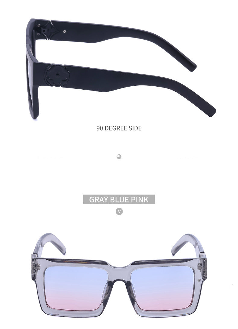 20252024 New Rich Man Sunglasses Men Trendy High-end Square Frame Sunglasses Men Glasses sunglass - 图片 33