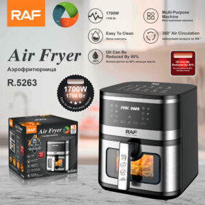 RAF European Standard US Standard Household Air Fryer Large Capacity Electronic Touchscreen Oil-Free Fries Electric Fryer8L