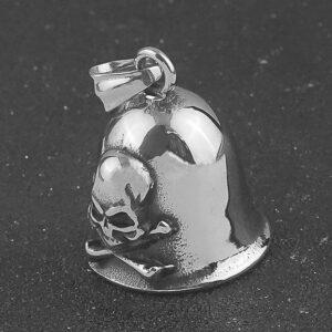 New Stainless Steel Skull Bell Casting Polishing Oiling Titanium Steel Lucky Bell Source Factory Wholesale