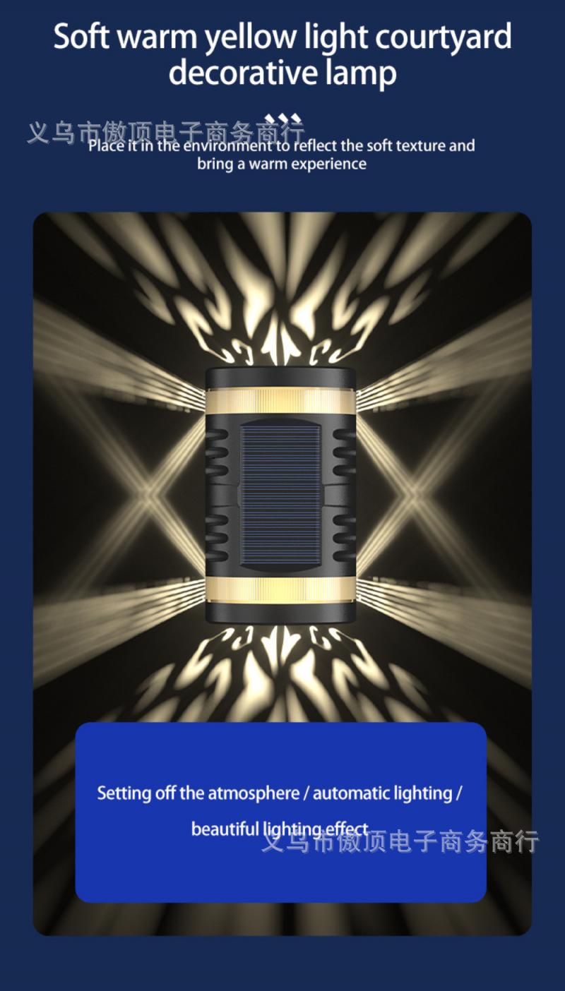 Solar Light Outdoor Human Body Induction Wall Light Waterproof Garden Courtyard Light Colorful Landscape Light LED Street Light - 图片 11