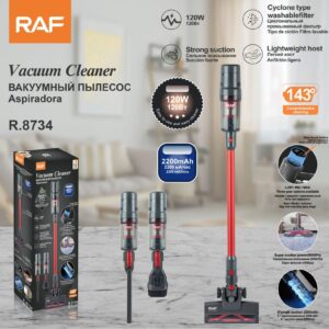 RAF EU Standard Corded Vacuum Cleaner for Home Use, Handheld High Power Car Vacuum, Portable 3-in-1 R8734