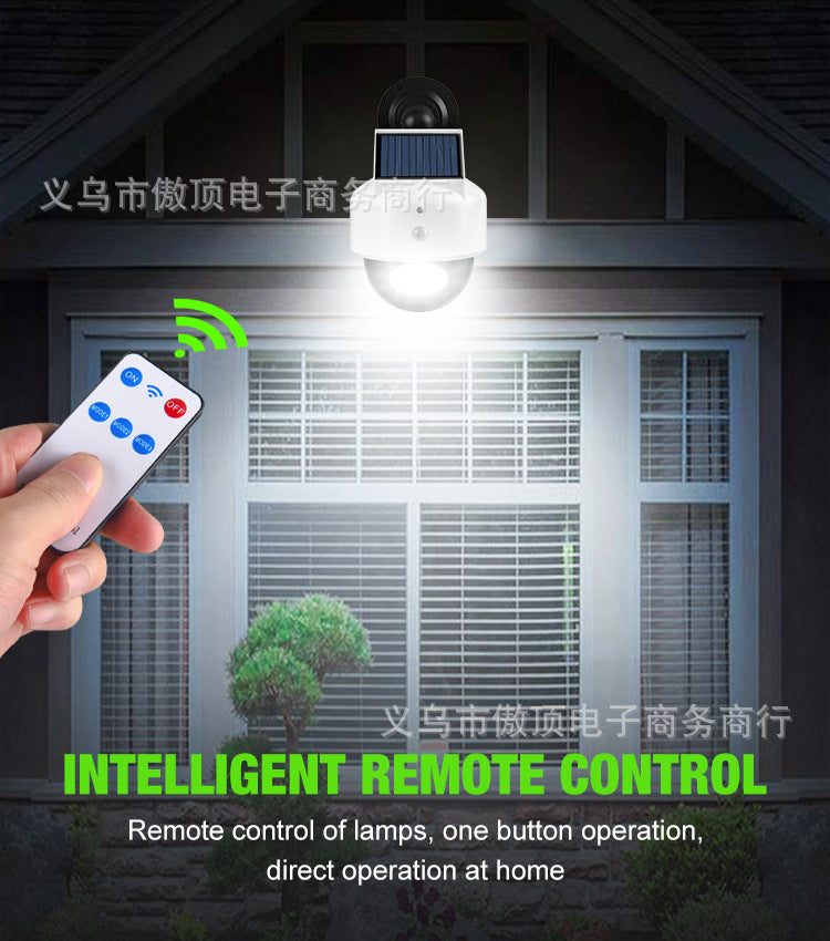 Simulated Surveillance Light Solar Garden Light Fake Camera Street Light Human Body Sensor Wall Light Split-Type Garden Light - 图片 15