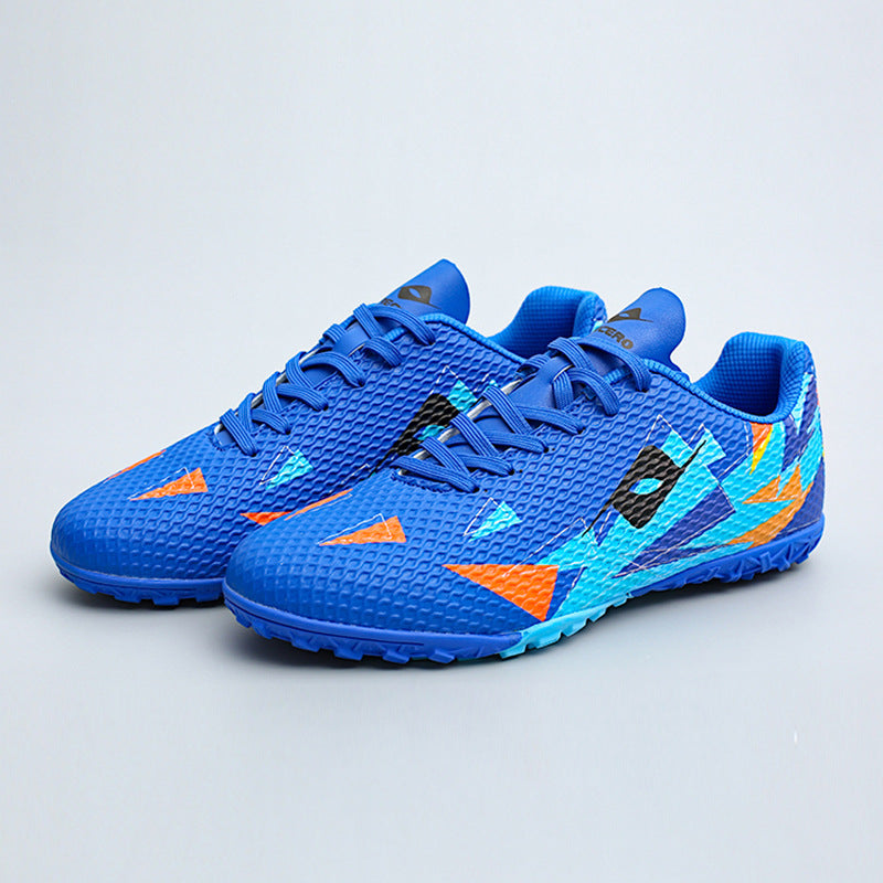 Rotating Buckle Football Shoes Breathable Anti-Slip TF Children's and Teenagers' Turf Training Shoes for Flat Ground Competitions - 图片 9