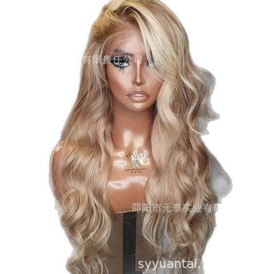 Highlight Honey Blonde Loose Wave Lace Front Wigs for Women - 图片 5