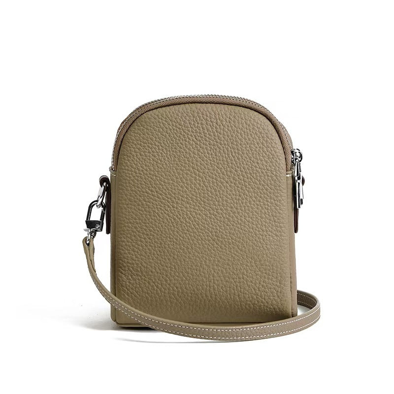 Genuine Leather Phone Bag for Women, Crossbody New Lightweight Bag, Summer Fashion Soft Leather High-End Mini Small Bag - 图片 20