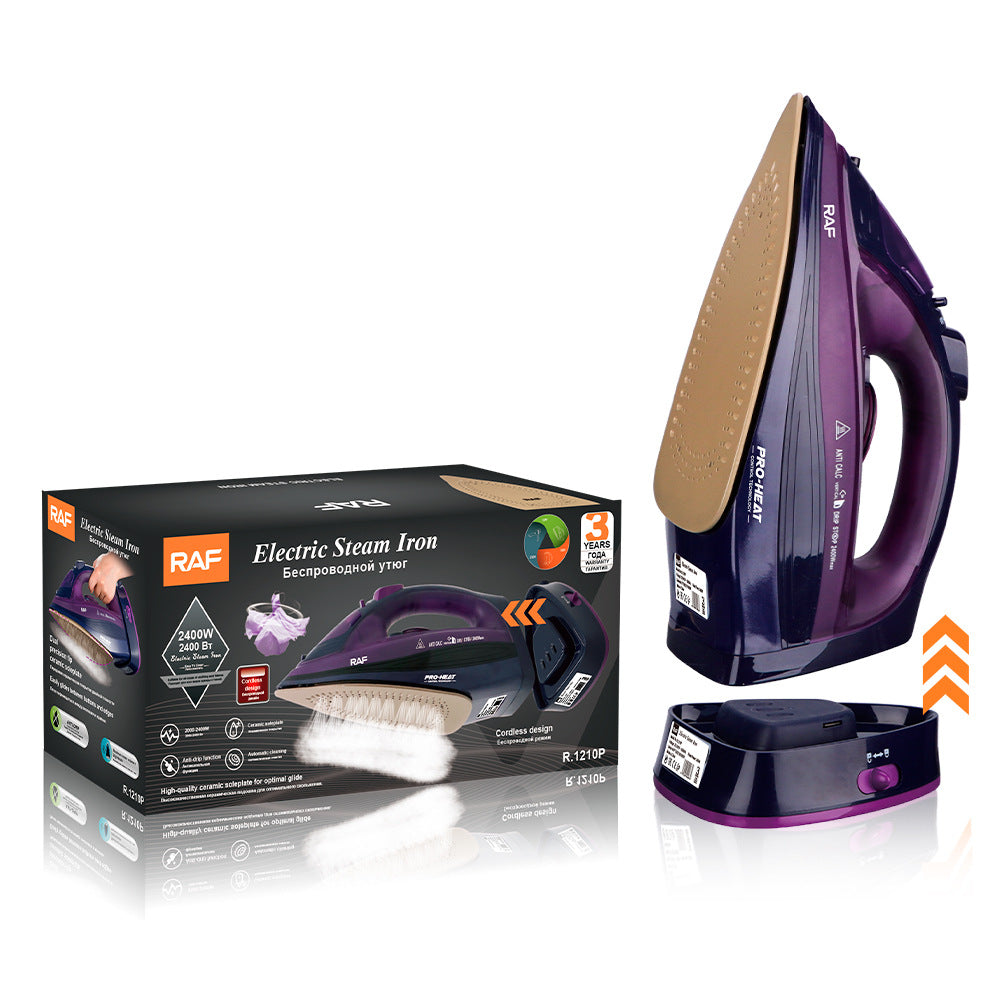 EU Standard Electric Iron Household Handheld Wireless Wired Steam Electric Iron Ironing Machine for Clothes R.1210 - 图片 22