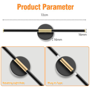 Dual-Head Detachable Wall Lamp No Wiring Required Wall Lamp Reading Wall Lamp Dimmable Wall Lamp Indoor Wall Lamp Magnetic Wall Lamp