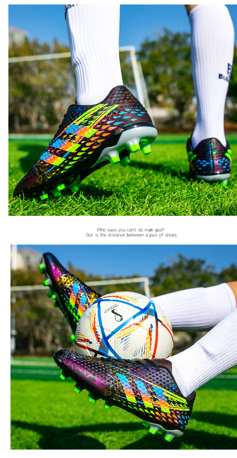 New professional football shoes for men and women AG Spike TF Broken Nail Youth Student Grassland Competition Training Shoes - 图片 30