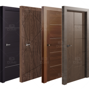 China Top Manufacturer Custom High Quality Bedroom Door Internal House Door Design Modern Interior Wooden Door