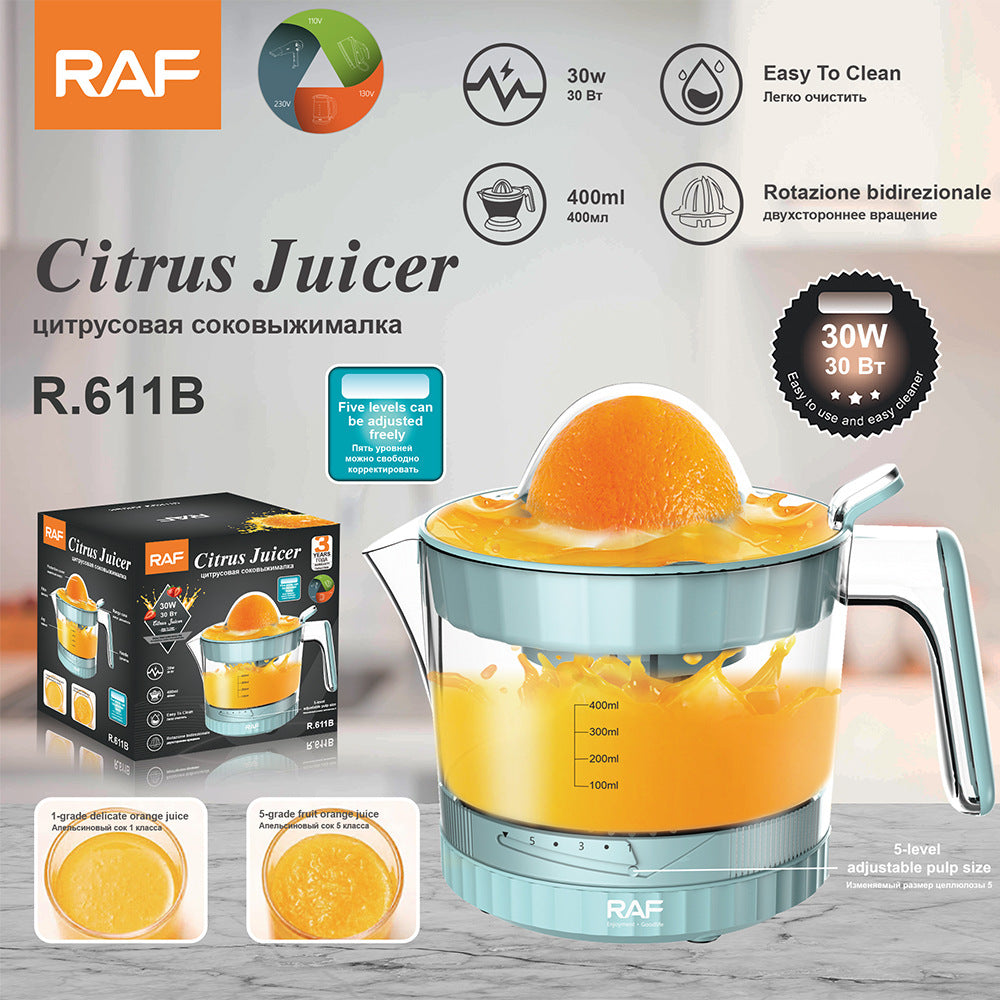RAF EU Plug Electric Fresh Orange Juicer1L Household automatic juicer lemon orange juicer small portable - 图片 16