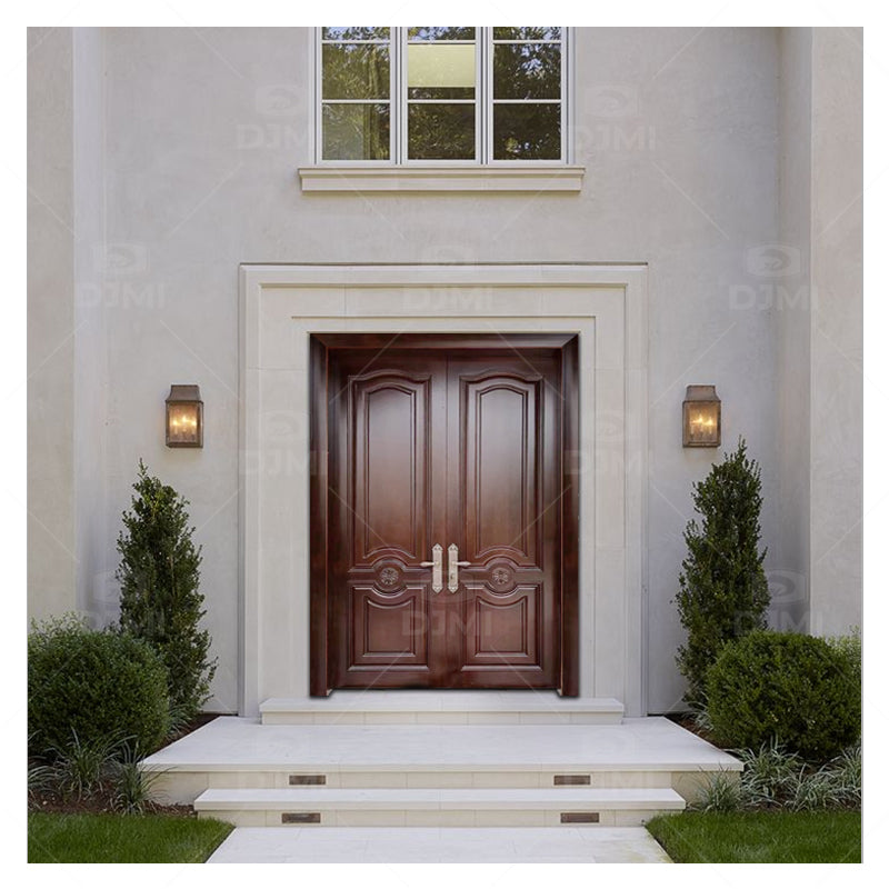 The Latest Modern Interior Room Popular Sales Fireproof Customized Design Solid Wooden Doors - 图片 5