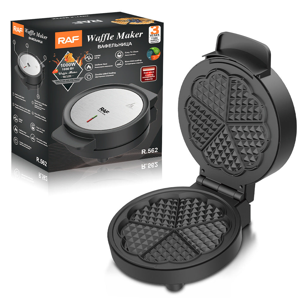 RAF European and American Household Breakfast Machine Waffle Maker Fully Automatic Mini Double-Sided Heating Electric Griddle Light Food Machine - 图片 11