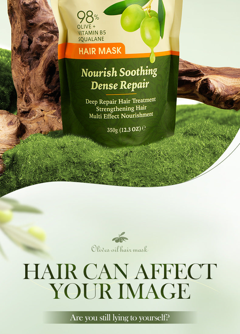 Olive Oil Hair Mask350g SADOER Repair and Improve Frizz Bagged Hair Mask Cross-Border Wholesale - 图片 10
