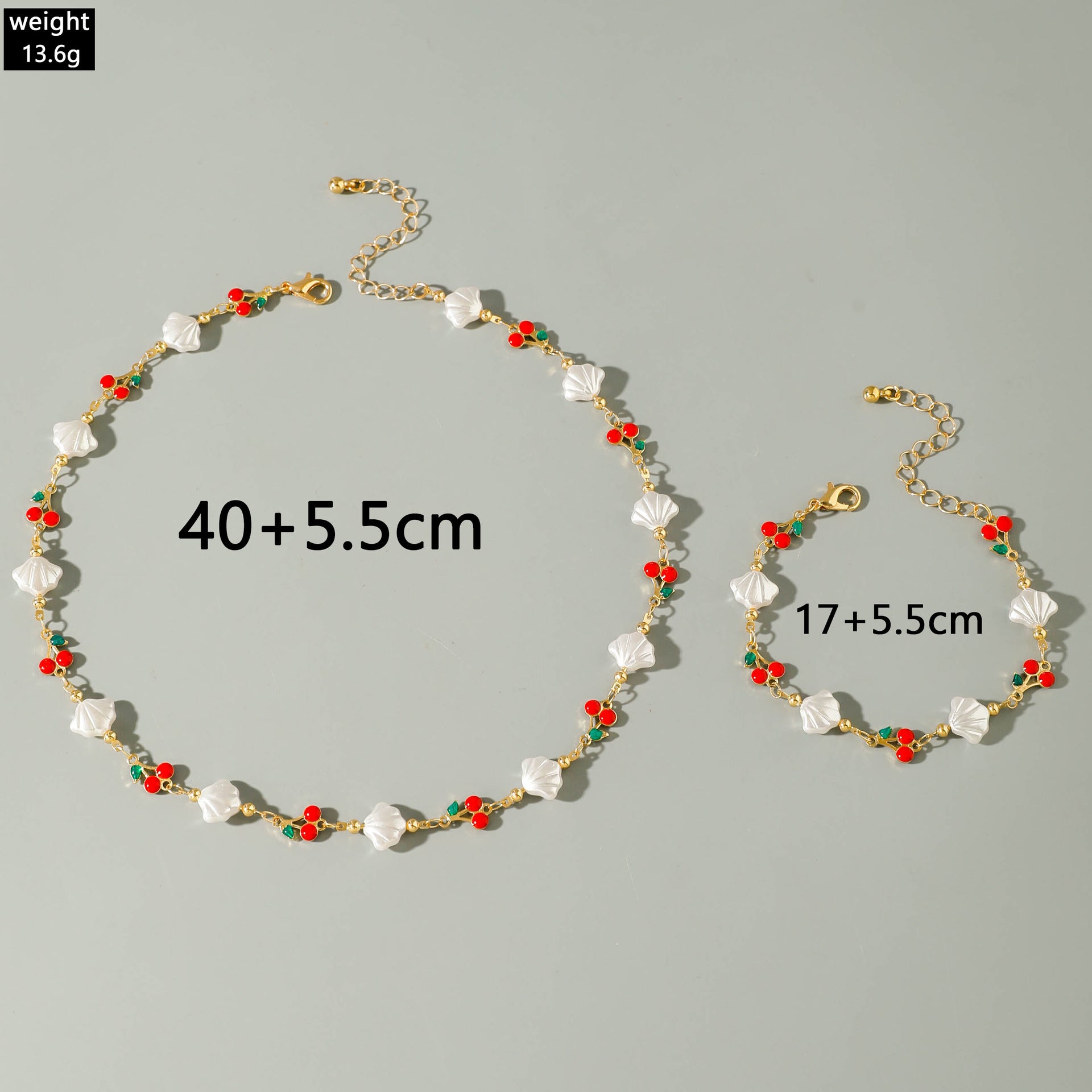 European and American Style Jewelry Light Luxury Imitation Pearl Cherry Necklace High-End Versatile Grass Multi-Layer Stacking Necklace Wholesale - 图片 60