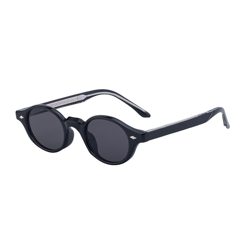 2025New European and American Round Small Frame Sunglasses for Women, Simple and Stylish Sun Protection Sunglasses for Women Wholesale shades - 图片 3