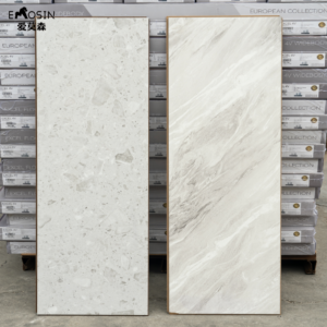 Waterproof Hdf 8mm 12mm High Gloss Marble White Tile Effect Marble Look Laminate Flooring