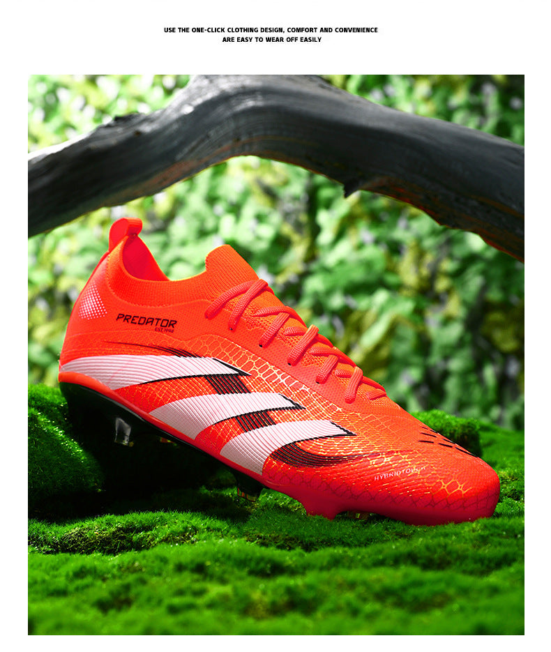 2025New Football Shoes for Men and Women, Youth Students, Fashionable and Comfortable, Long Spikes, Low-top, Factory Direct Sale - 图片 42