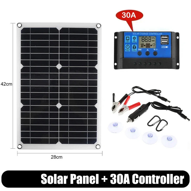 E-commerce 20W Monocrystalline Solar Panel Kit 600W Charger Controller Energy Storage Power Generation System - 图片 23
