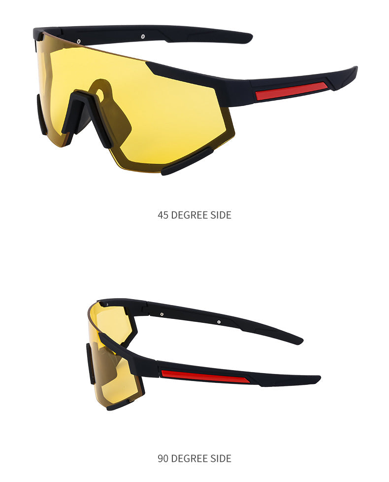 New Cycling Goggles for Women, UV Protection, One-Piece Large Frame Sunglasses, Outdoor Sports Colorful Integrated Sunglasses - 图片 26