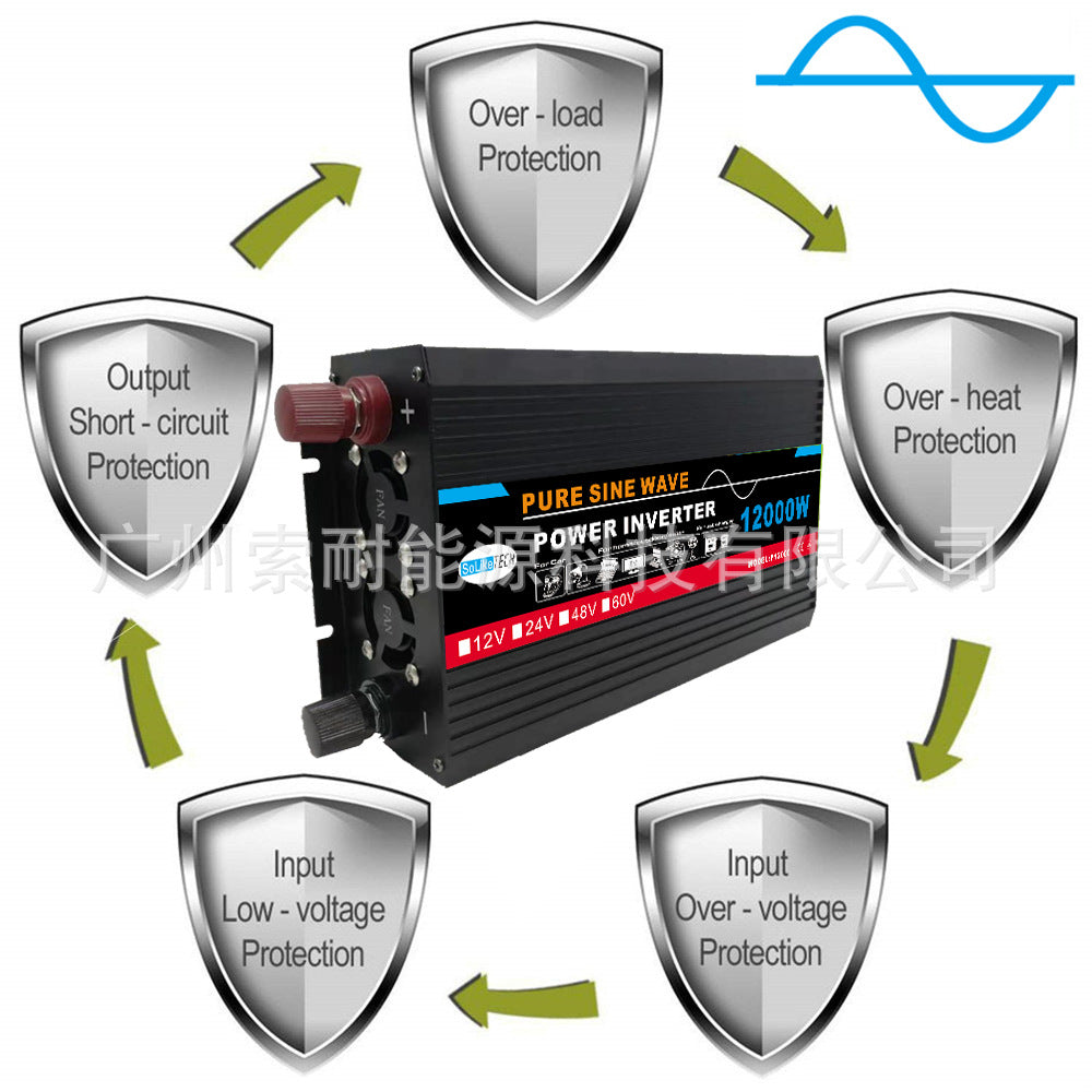 Pure Sine Wave Inverter Car Converter Car Inverter Power Supply DC12V/24V/48V/60V Turn AC220V - 图片 40