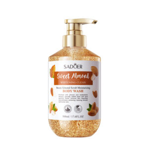 Sweet Almond Whitening Scrub Body Wash500ml SADOER  foreign trade wholesale of cleansing body wash