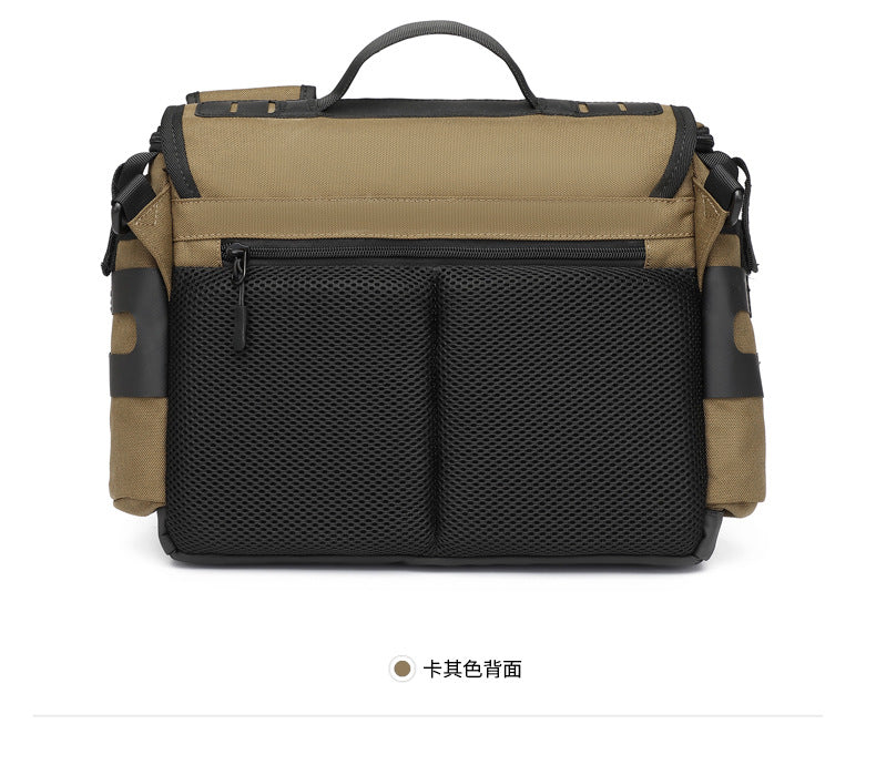 Men's Messenger Bag Multifunctional Crossbody Bag Waterproof Cycling Shoulder Bag Outdoor Commuting Tactical Style Men's Satchel - 图片 22