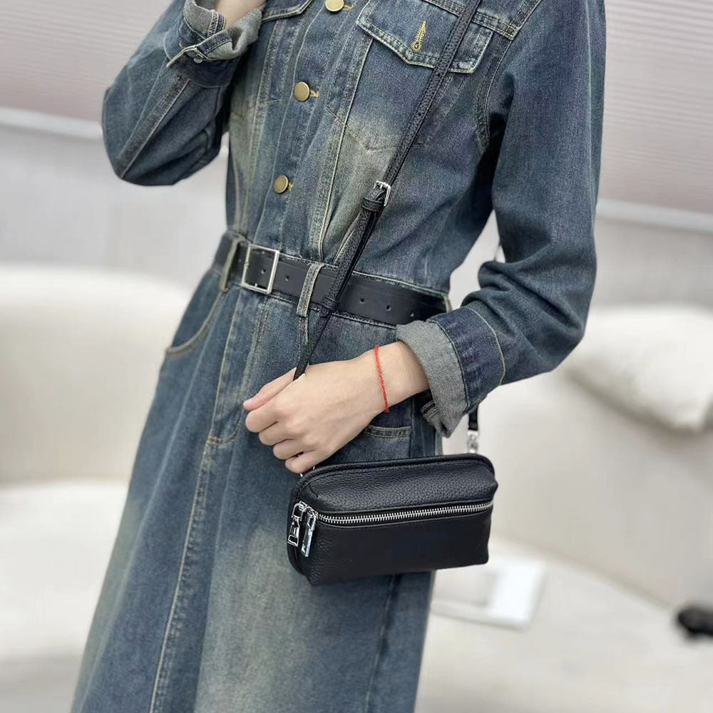 Compact and Exquisite Phone Bag for Women2025New Lightweight Simple Chest Bag Fashionable Portable Mini Crossbody Bag Small Bag - 图片 25