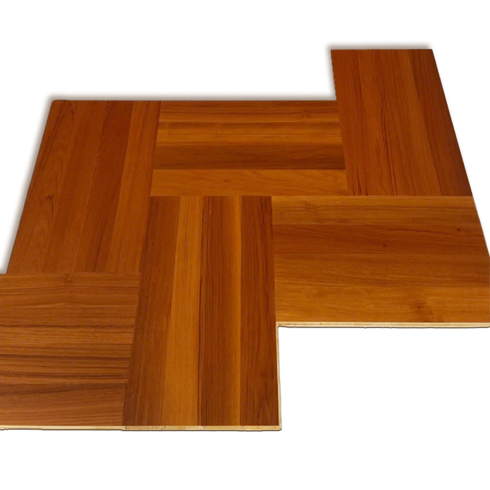 Premium Three-Layer Engineered Teak Hardwood Flooring, Splash Protection, Smooth Surface and Custom Options for Living Spaces - 图片 17