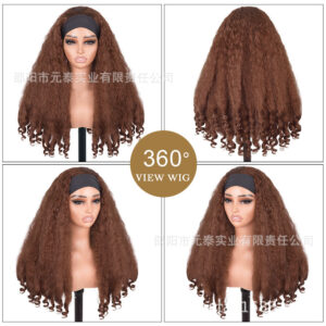 High Quality Multi Color Afro Curly Wigs With Headbang