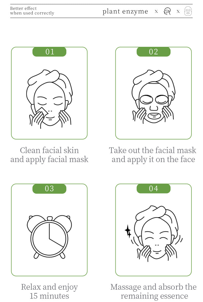 Plant Enzyme Mask25gBIOAOUA Hydrating and Moisturizing Tablets for Cross-Border Wholesale - 图片 21