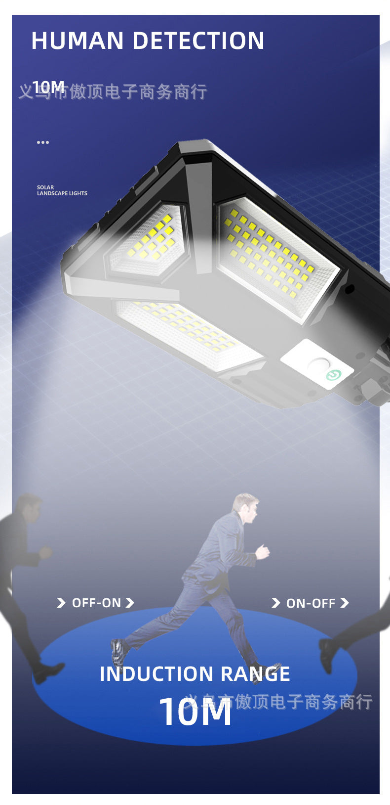 New Solar Light Outdoor Street Light Waterproof Garden Light LED Wall Light with Remote Control Garage Light COB - 图片 17