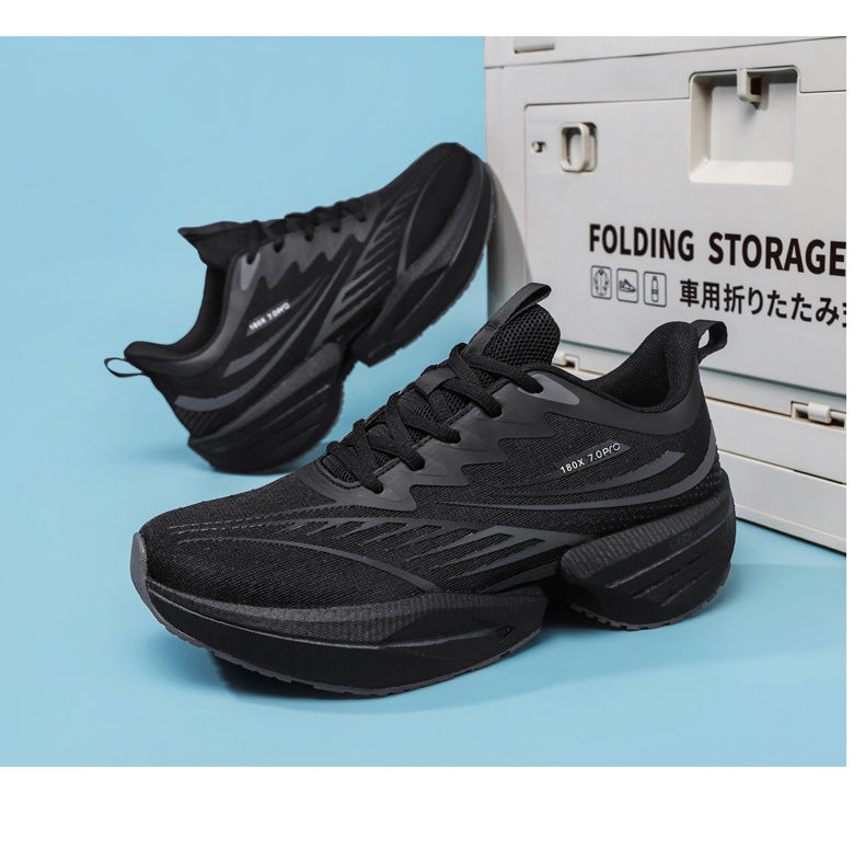 ROANK Men's Running Shoes Ultra-Light Sports Shoes for Teenagers Non-Slip Thick Sole Height Increasing Running Shoes for Middle School Students - 图片 32