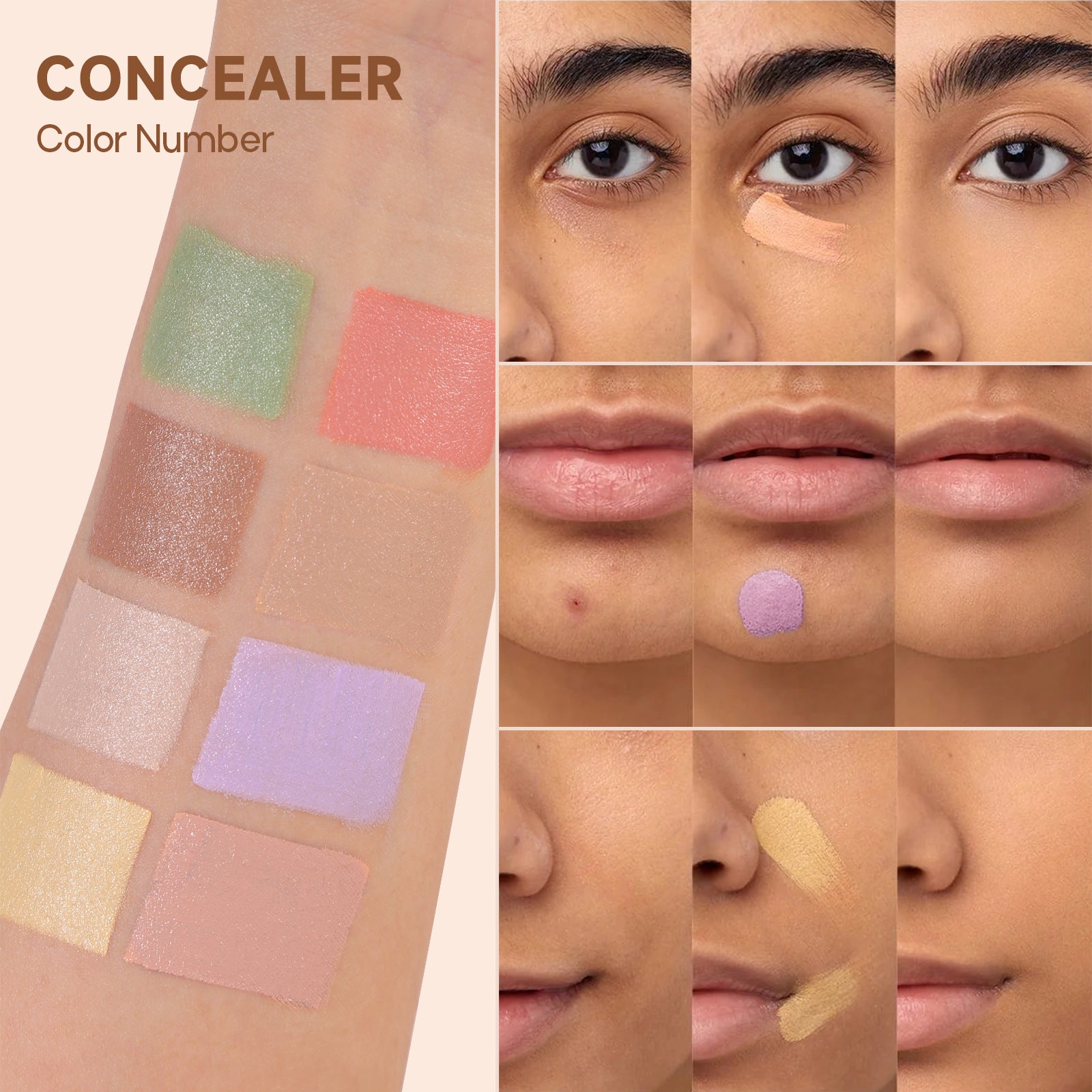 Exclusive Supply sheloves Concealer Cover Acne Marks, Spots, Dark Circles, Contouring Foundation Cream Concealer Palette - 图片 20