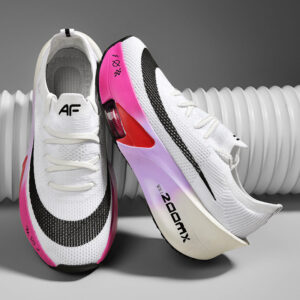 2025Autumn New High Elastic Double Mesh Breathable Sports Shoes Air Cushion Shock Absorption Full Palm Carbon Plate Couple Racing Running Shoes