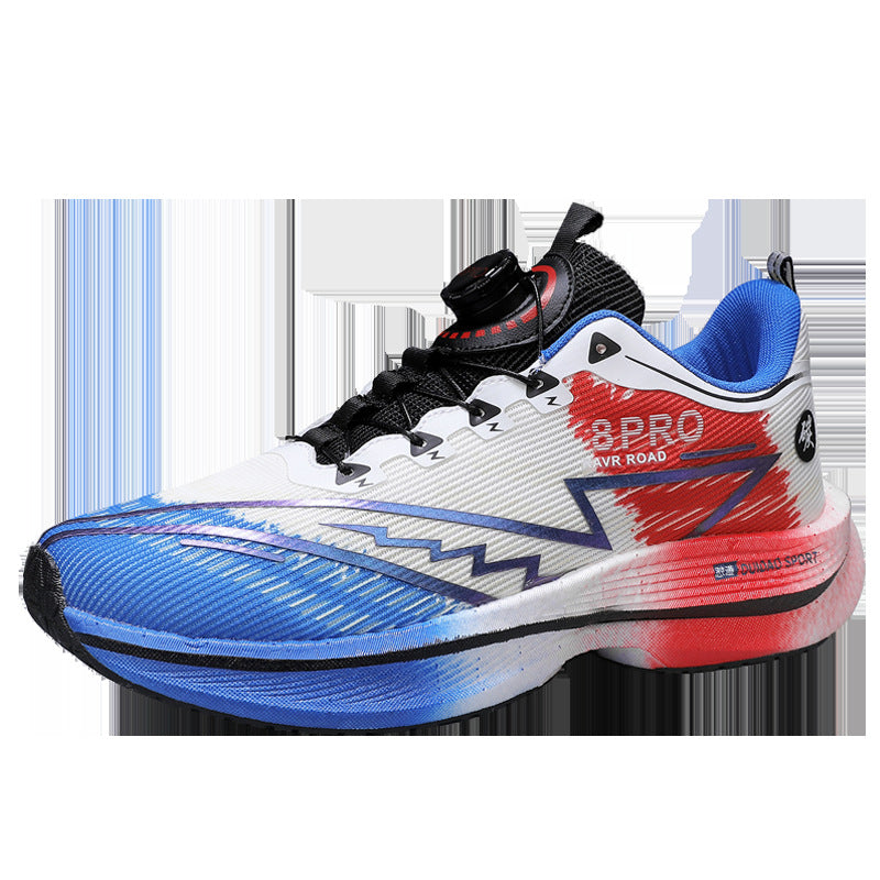2025New8pro Full Palm Carbon Plate Racing Shock Absorption Running Shoes Men and Women Couples Rotating Buckle Youth Shoes Sports - 图片 10