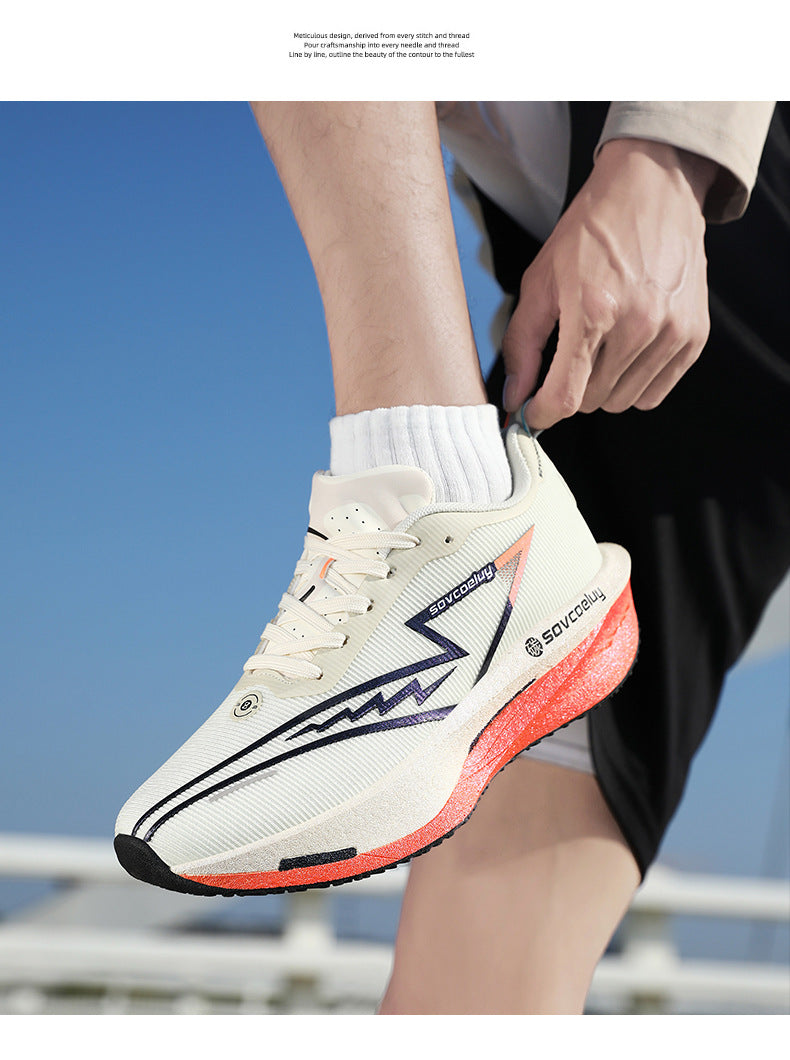 2025New Professional Running Shoes Sports Shoes Breathable Versatile Trendy Men Couples Youth Campus Casual Racing Training Shoes - 图片 35