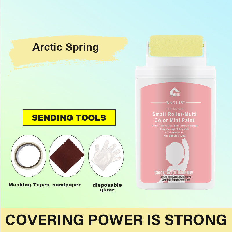 Tik Tok Same Style Small Roller Brush Paint Odorless Wall Repair Paste for Dirt and Graffiti, Latex Paint Repair - 图片 8