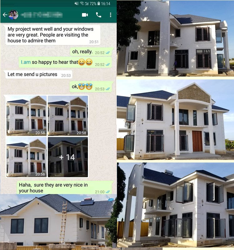 Beautiful Style Modern Aluminum Balustrade for Villa Residential Use with 12mm Tempered Glass - 图片 18