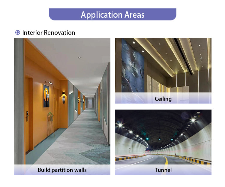 24mm PVC Faced Calcium Silicate Board Waterproof Fireproof Decorative Interior Panel for Commercial Residential Exterior Use - 图片 18