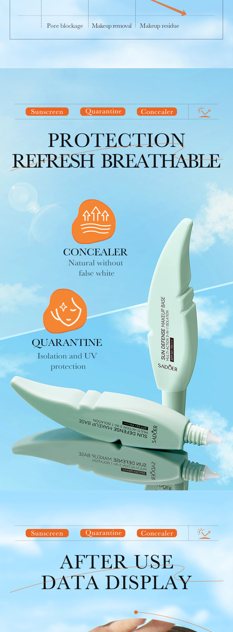 Cross-border Sunscreen30g SPF30+Sunscreen Isolation Cream UV Protection Concealer Sunscreen Cream Wholesale from Foreign Trade Manufacturer - 图片 7