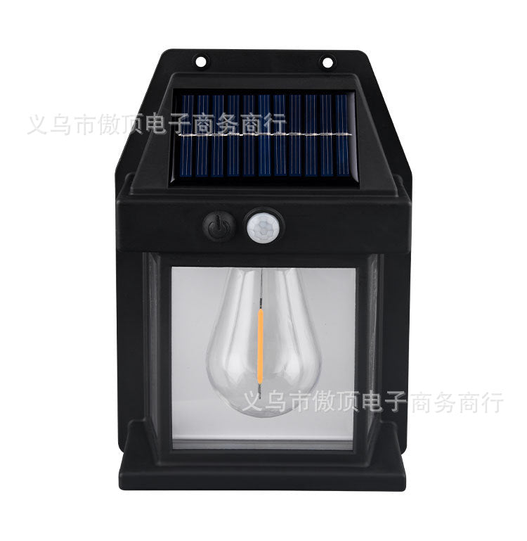 New Solar Light Outdoor Human Body Sensor Light Waterproof Street Light Tungsten Wall Light Garden Courtyard Night Light - 图片 17