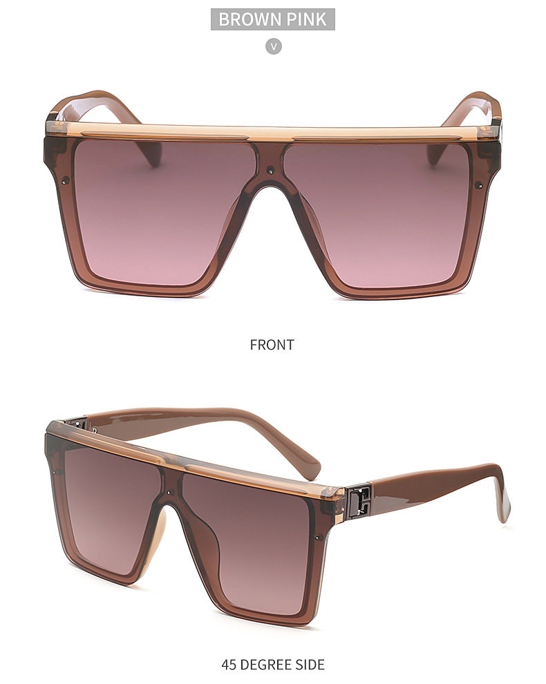 2025New Fashion Sunglasses for Women, Internet Celebrity Style, Large Square Frame Sunglasses for Men, Trendy sunglasses - 图片 22