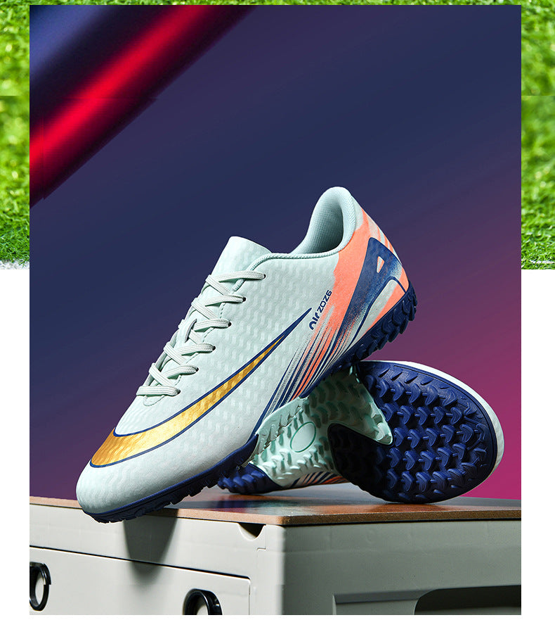 2025New Breathable Football Shoes for Men and Women Students Long Spikes Youth Grass Flat Ground Broken Spikes Training Shoes - 图片 22