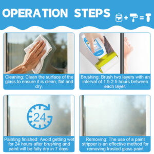 New Product with Large Roller Glass Frosted Paint Translucent Non-See-Through Office Bathroom Privacy Anti-Peeping Quick-Dry