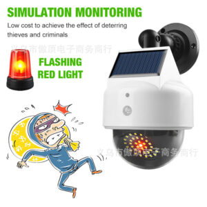 Simulated Surveillance Light Solar Garden Light Fake Camera Street Light Human Body Sensor Wall Light Split-Type Garden Light