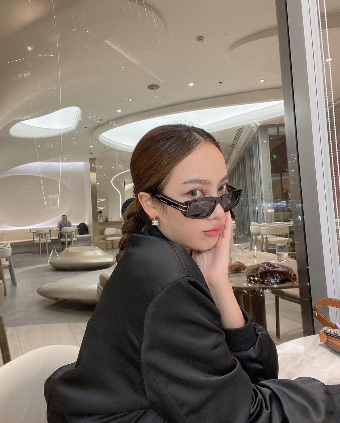 Fashion Square Frame Sunglasses for Women, Sun Protection, High-End European and American Style Small Frame Glasses Wholesale sunglasses Sunglasses - 图片 8