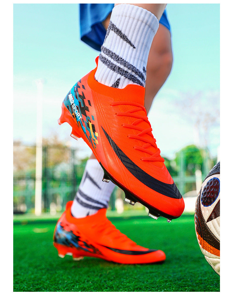 New Large Size Long Spike Football Shoes Low Top Youth Competition Training Student Football Sports Shoes - 图片 23