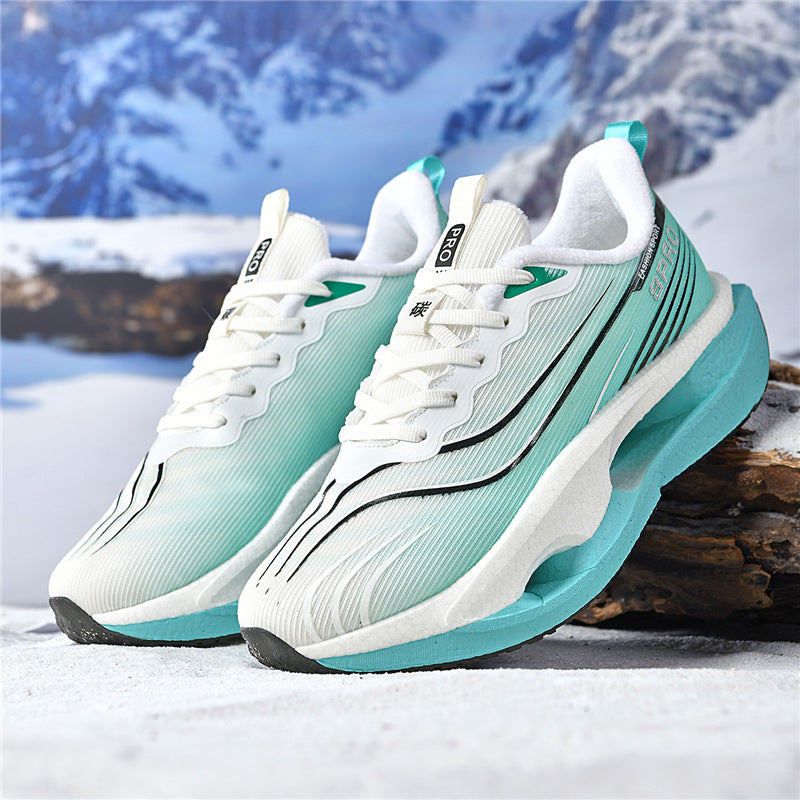 Friction Sound Real Explosion Soft Sole Breathable Racing Running Shoes Unisex Versatile Shock Absorption Anti-Slip Couple Casual Sports Shoes - 图片 3