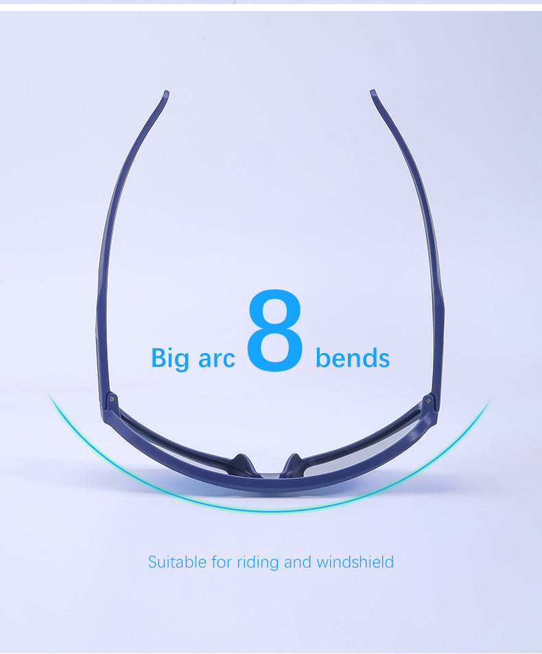 New Colorful Cycling Glasses for Men with Perforated One-piece Lenses Sunglasses European and American Outdoor Sports Sun Glasses - 图片 20