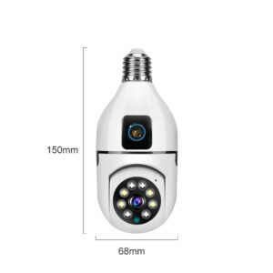 V380pro Binocular Wireless Bulb Camera WIFI Panoramic Pan-Tilt Home Indoor Light Head Night Vision